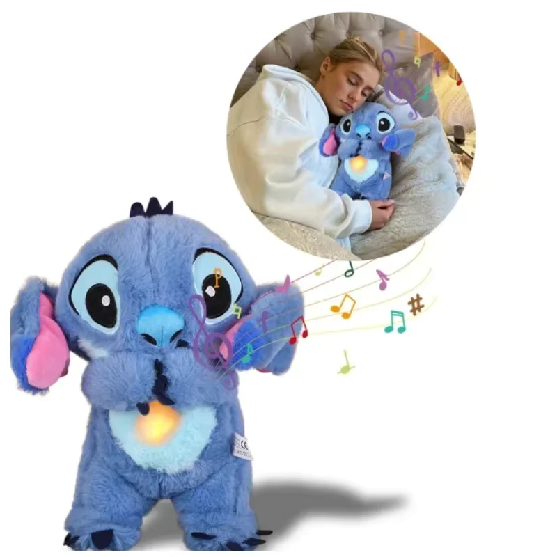Stitch Bedtime polnjena lutka z migajočimi ušesi, lučko in zvočnim efektom